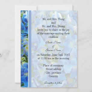 Padres novios y novios, invitación a la boda
