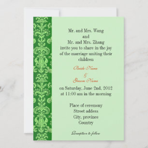 Padres novios y novios, invitación a la boda