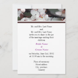 Padres novios y novios, invitación a la boda