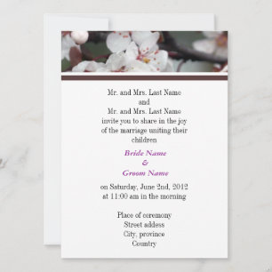 Padres novios y novios, invitación a la boda