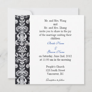 Padres novios y novios, invitación a la boda