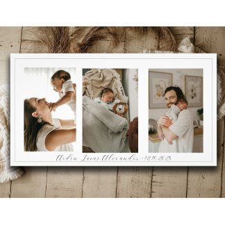 Padres nuevos bebé 3 Collage de fotos personalizad