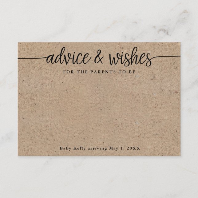 Padres para ser ruidosos Kraft deseando y tarjetas (Anverso)