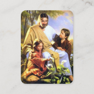 Padres Rezan Por La Tarjeta De Oración De Sus Hijo