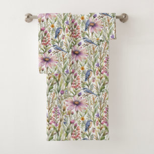 Padrino con Bluebirds y Coneflowers