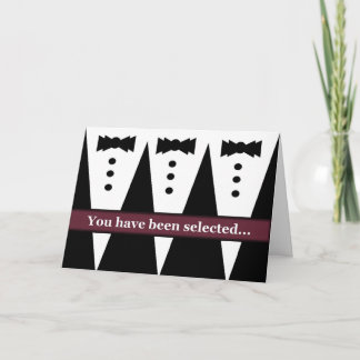 Padrino de boda - Invitación DIVERTIDA con tres es