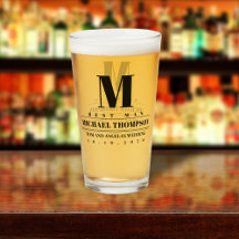 Padrino de Boda Monograma Moderno Simple