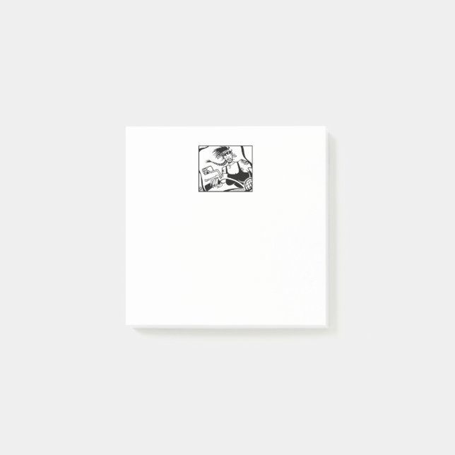Pads de notas blancas de Biker Chick (Anverso)