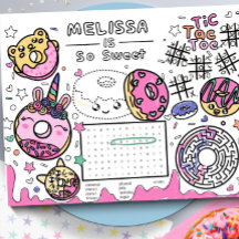 Página Actividad de color reversible de Donut