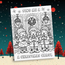 Página Color Me | Navidades Carolers
