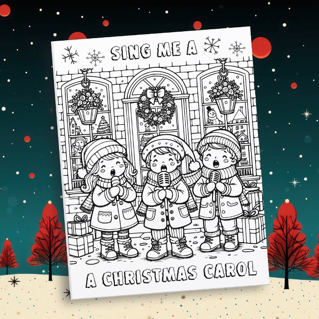 Página Color Me | Navidades Carolers (Subido por el creador)