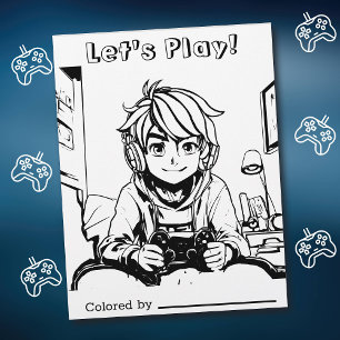 Página Color Me para los niños   Anime Gamer jugue