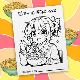 Página Color Me para los niños | Mac n Cheese