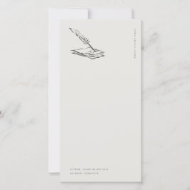 Página con pluma de cuervo - Correspondencia Regen