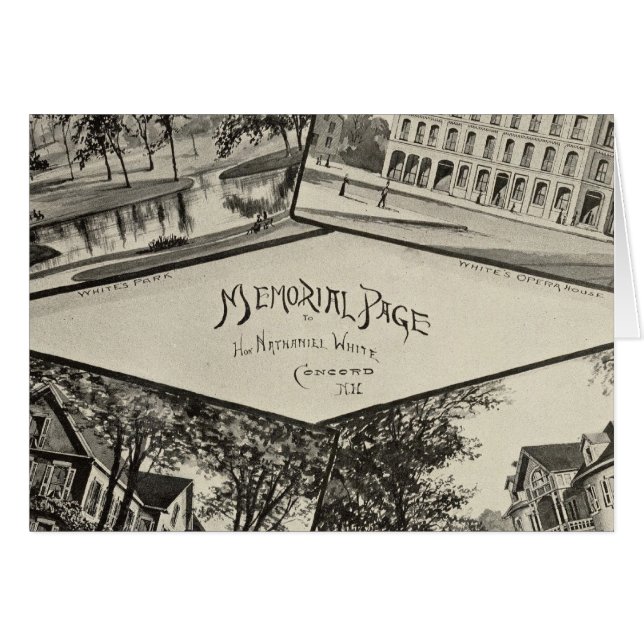 Página conmemorativa de Nathaniel White (Anverso (Horizontal))