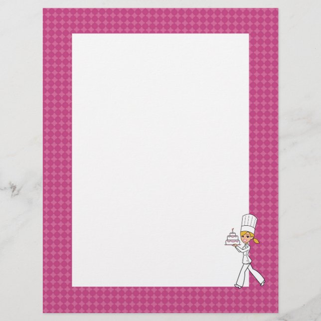 Página Cuadros Baker Chef Arte Recetación Sin Líne (Anverso)