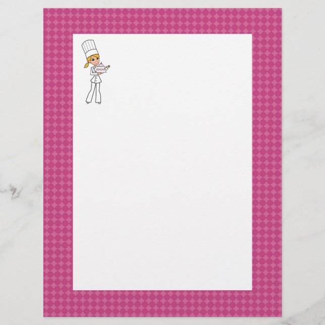 Página Cuadros Baker Chef Arte Recetación Sin Líne (Anverso)