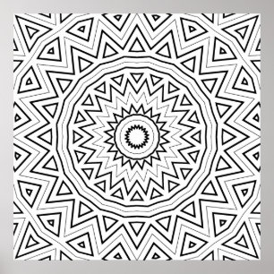 Página de Arte con Patrón de Mandala de Estallido