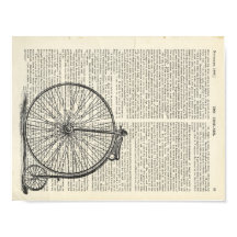 Página de arte del libro Penny Farthing