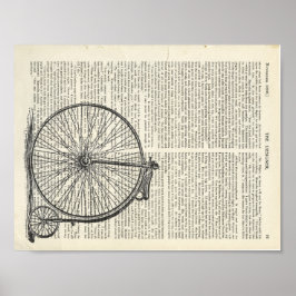 Página de arte del libro Penny Farthing