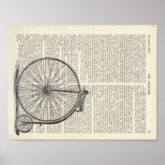 Página de arte del libro Penny Farthing