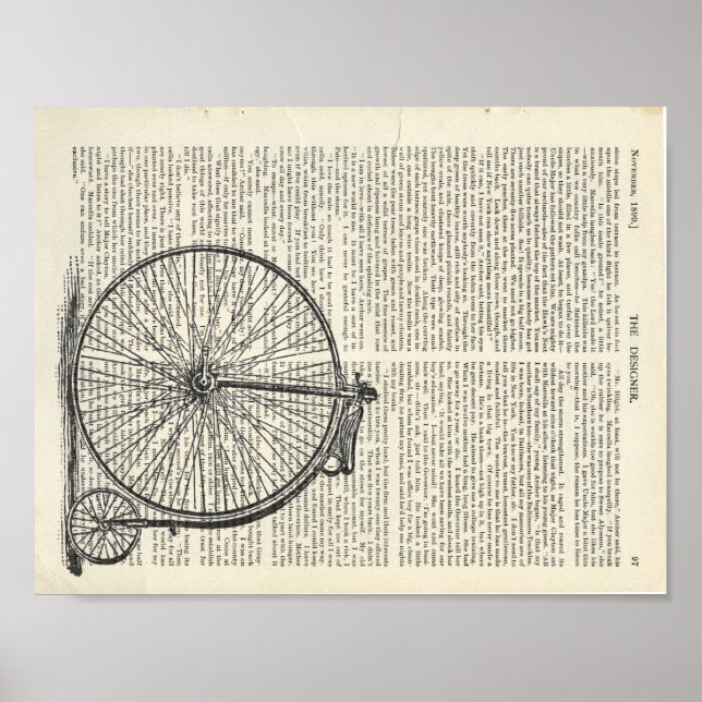 Página de arte del libro Penny Farthing (Frente)