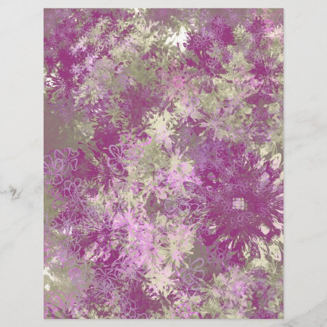 Página de Collage de Copos de Nieve Tropicales #8 (Anverso)