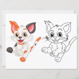 Página de color de gatitos curados