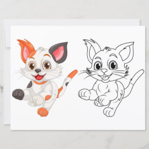 Página de color de gatitos curados