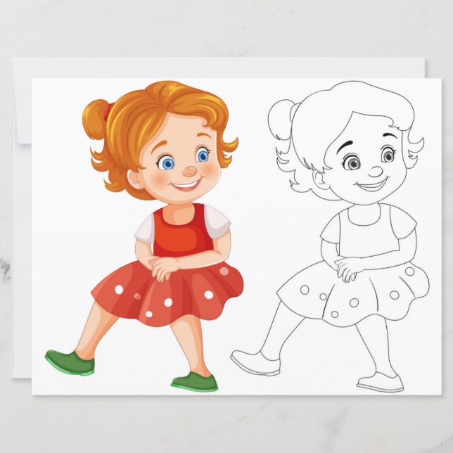 Página de colores alegres de Personalizados amable (Anverso)
