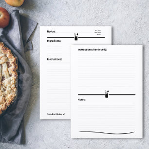 Página de Cookbook de Recetas minimalistas