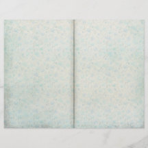 Página de Diario con Patronato de Floral Azul Vint