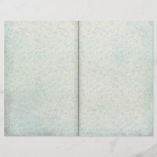 Página de Diario con Patronato de Floral Azul Vint