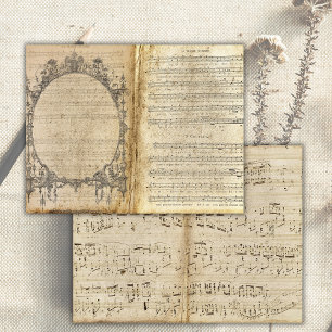 Página de diario de chatarra de papel antiguo con 