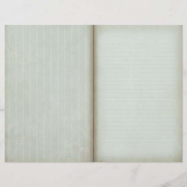 Página de Diario de Shabby Blue Stried Scrapbook (Anverso)