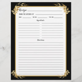 Página de enlace de la receta de oro negro