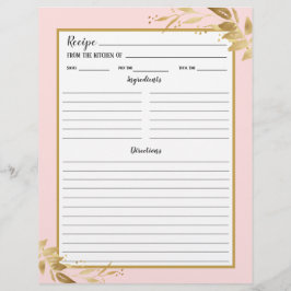 Página de enlace de la receta de oro rosado de Rub