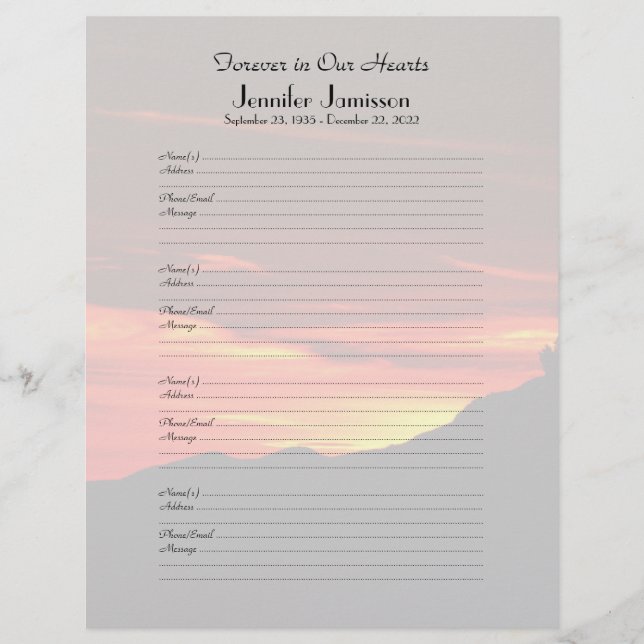 Página de inicio de Rótulo Kolob Sunset del libro  (Anverso)
