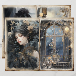 Página de Journal de la Victoria Lady Balcony Blue