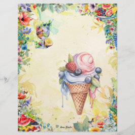 Página de la receta completa de ensalada de frutas