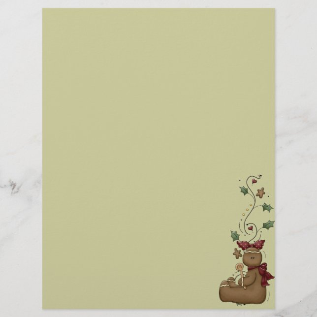 Página de la Receta Cute Gingerbread (Anverso)