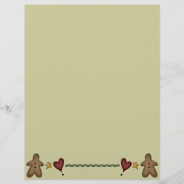 Página de la Receta Cute Gingerbread (Anverso)