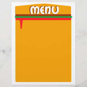 página de menú hamburguesa