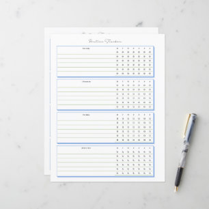 Página de planificación semanal de Routine Tracker
