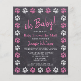 Página de presupuesto Imprimir Chica Rosado Baby S