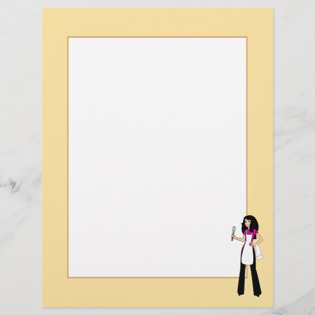 Página de recetas con borde (Anverso)