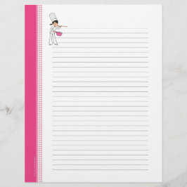 Página de recetas de diseño de chef personalizada