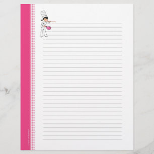 Página de recetas de diseño de chef personalizada