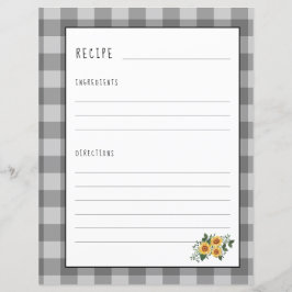 Página de recetas de granjas para organizador de c