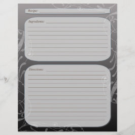 página de recetas de swift con clase gris oscuro